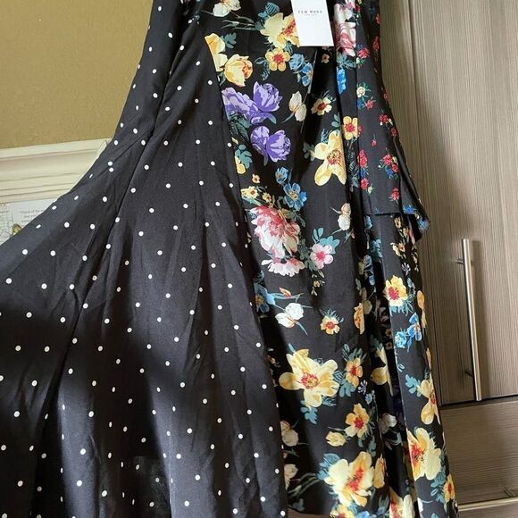 Few Moda Color-blocked Patterned Maxi Dress - Picture 10 of 16